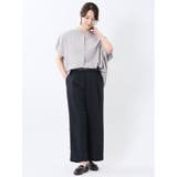 タンブラーブッチャー ストライプ柄 プルオーバーブラウス(セットアップ可能) | TAKA-Q WOMEN | 詳細画像5