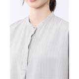 タンブラーブッチャー ストライプ柄 プルオーバーブラウス(セットアップ可能) | TAKA-Q WOMEN | 詳細画像9