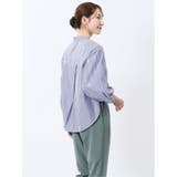 ブロード バンドカラー フリル長袖ブラウス | TAKA-Q WOMEN | 詳細画像16