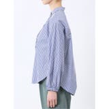 ブロード バンドカラー フリル長袖ブラウス | TAKA-Q WOMEN | 詳細画像19