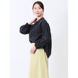 ブロード バンドカラー フリル長袖ブラウス | TAKA-Q WOMEN | 詳細画像26