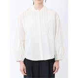 ブロード バンドカラー フリル長袖ブラウス | TAKA-Q WOMEN | 詳細画像6