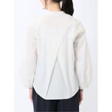 ブロード バンドカラー フリル長袖ブラウス | TAKA-Q WOMEN | 詳細画像8