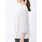 金具付きボウタイ風 7分袖プルオーバーブラウス | TAKA-Q WOMEN | 詳細画像17 