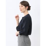 金具付きボウタイ風 7分袖プルオーバーブラウス | TAKA-Q WOMEN | 詳細画像22 