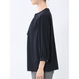 金具付きボウタイ風 7分袖プルオーバーブラウス | TAKA-Q WOMEN | 詳細画像27 