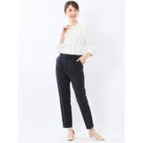 金具付きボウタイ風 7分袖プルオーバーブラウス | TAKA-Q WOMEN | 詳細画像5 