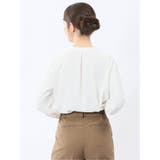 ピンタック 8分袖プルオーバーブラウス  | TAKA-Q WOMEN | 詳細画像3 