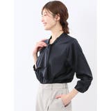 ねじりボウタイ 8分袖 プルオーバー ブラウス | TAKA-Q WOMEN | 詳細画像2