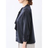 ねじりボウタイ 8分袖 プルオーバー ブラウス | TAKA-Q WOMEN | 詳細画像7