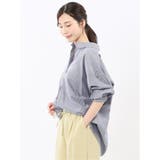 レギュラーカラー 長袖コクーンブラウス | TAKA-Q WOMEN | 詳細画像2