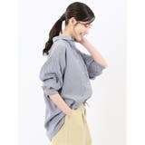 レギュラーカラー 長袖コクーンブラウス | TAKA-Q WOMEN | 詳細画像4