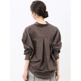 レギュラーカラー 長袖コクーンブラウス | TAKA-Q WOMEN | 詳細画像3 