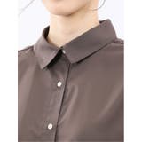 レギュラーカラー 長袖コクーンブラウス | TAKA-Q WOMEN | 詳細画像9 