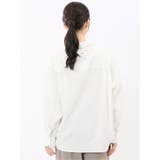ストレッチ バックタック レギュラーカラー 長袖ブラウス | TAKA-Q WOMEN | 詳細画像3 
