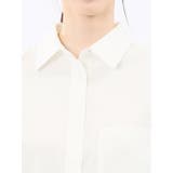 ストレッチ バックタック レギュラーカラー 長袖ブラウス | TAKA-Q WOMEN | 詳細画像9 