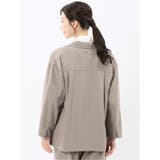 ドライタッチ カルゼ シャツジャケット(セットアップ可能) | TAKA-Q WOMEN | 詳細画像13 