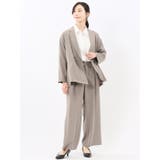 ドライタッチ カルゼ シャツジャケット(セットアップ可能) | TAKA-Q WOMEN | 詳細画像15 