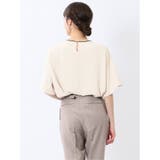 バイカラー 半袖プルオーバーブラウス | TAKA-Q WOMEN | 詳細画像14 