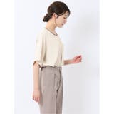 バイカラー 半袖プルオーバーブラウス | TAKA-Q WOMEN | 詳細画像15 