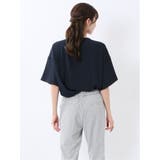 バイカラー 半袖プルオーバーブラウス | TAKA-Q WOMEN | 詳細画像25 