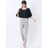 バイカラー 半袖プルオーバーブラウス | TAKA-Q WOMEN | 詳細画像27 