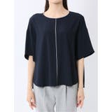 バイカラー 半袖プルオーバーブラウス | TAKA-Q WOMEN | 詳細画像28 
