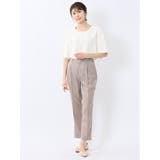 バイカラー 半袖プルオーバーブラウス | TAKA-Q WOMEN | 詳細画像5 