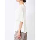 バイカラー 半袖プルオーバーブラウス | TAKA-Q WOMEN | 詳細画像7 