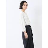 ピンタック 8分袖プルオーバーブラウス | TAKA-Q WOMEN | 詳細画像16