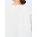 プリント Vネック 7分袖プルオーバーブラウス | TAKA-Q WOMEN | 詳細画像10