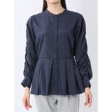 タック 前開き 長袖ブラウス | TAKA-Q WOMEN | 詳細画像6