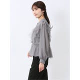 フリル 前開き 長袖ブラウス | TAKA-Q WOMEN | 詳細画像12 