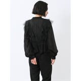 フリル 前開き 長袖ブラウス | TAKA-Q WOMEN | 詳細画像3 