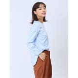 【WEB限定】形態安定 ストライプ柄 バンドカラー長袖ブラウス | TAKA-Q WOMEN | 詳細画像4