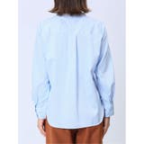 【WEB限定】形態安定 ストライプ柄 バンドカラー長袖ブラウス | TAKA-Q WOMEN | 詳細画像7