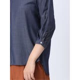 【WEB限定】形態安定 シャンブレープルオーバー長袖ブラウス | TAKA-Q WOMEN | 詳細画像9