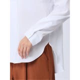 【WEB限定】形態安定 スキッパープルオーバー長袖ブラウス | TAKA-Q WOMEN | 詳細画像9 