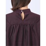 【WEB限定】起毛 スタンドカラープルオーバー長袖ブラウス | TAKA-Q WOMEN | 詳細画像10 