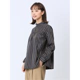 【WEB限定】起毛 スタンドカラープルオーバー長袖ブラウス | TAKA-Q WOMEN | 詳細画像12 