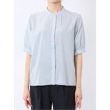 バンドカラー パフスリーブ 比翼ブラウス | TAKA-Q WOMEN | 詳細画像17