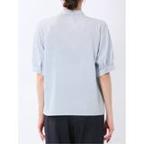バンドカラー パフスリーブ 比翼ブラウス | TAKA-Q WOMEN | 詳細画像19