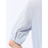 バンドカラー パフスリーブ 比翼ブラウス | TAKA-Q WOMEN | 詳細画像22