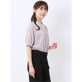 バンドカラー パフスリーブ 比翼ブラウス | TAKA-Q WOMEN | 詳細画像26