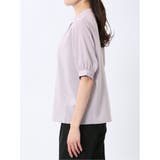 バンドカラー パフスリーブ 比翼ブラウス | TAKA-Q WOMEN | 詳細画像29