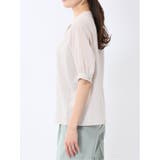 バンドカラー パフスリーブ 比翼ブラウス | TAKA-Q WOMEN | 詳細画像7