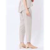 麻調合繊 ベルト付き テーパードパンツ(セットアップ可能) | TAKA-Q WOMEN | 詳細画像16