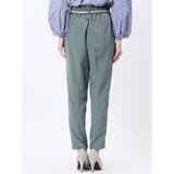 麻調合繊 ベルト付き テーパードパンツ(セットアップ可能) | TAKA-Q WOMEN | 詳細画像30