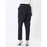 麻調合繊 ベルト付き テーパードパンツ(セットアップ可能) | TAKA-Q WOMEN | 詳細画像35