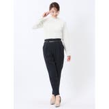 麻調合繊 ベルト付き テーパードパンツ(セットアップ可能) | TAKA-Q WOMEN | 詳細画像37